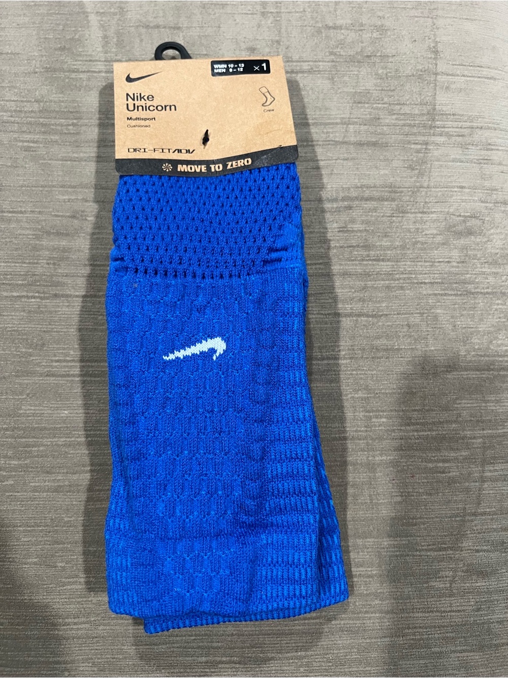 Nike Unicorn Dri-FIT ADV Cushioned Crew Socks. Blue